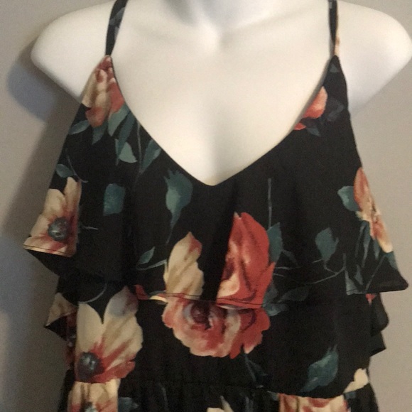 Floral Summer Dress with Double Strap - Picture 2 of 4